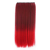 Long Straight Bundles 60cm 23.62" Gradient color hair extension piece 5  clip