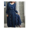 Vintage 2 Piezas Traje Vestido Largo S