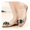 Manual Beands Transparent Jelly Shoes Beach Bowknot Peep-toe Sandals Summer
