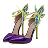 Dreamlike Butterfly Wings High Heel Stiletto Sandals Cocktail Party Club Event