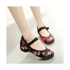 Peach Flower in Blossom Vintage Style Vintage Chinese Embroidered Shoes