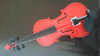 Student Akustische Violine Grösse 1/4 Ahorn Fichte mit Etui Schleife Harz Rot