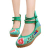 Old Beijing Cloth Shoes Embroidered Shoes High Heeled Shoes Woman National Style