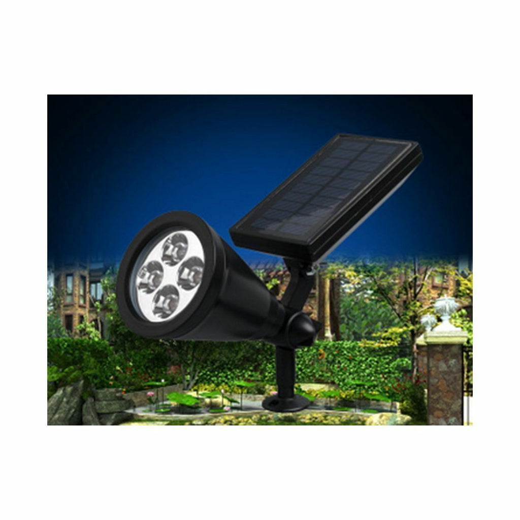 3 LED Solar Powered Outdoor Lamp Light For Gutter Fence Garden Yard White