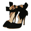 Super Big Bowknot Pointed High Heel Peep-toe Women Sandals