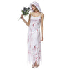 Blood White Woman Zombie Halloween Costume