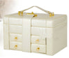Portable Carrying Jewellery Box PU Leather Storage Organizer Deluxe