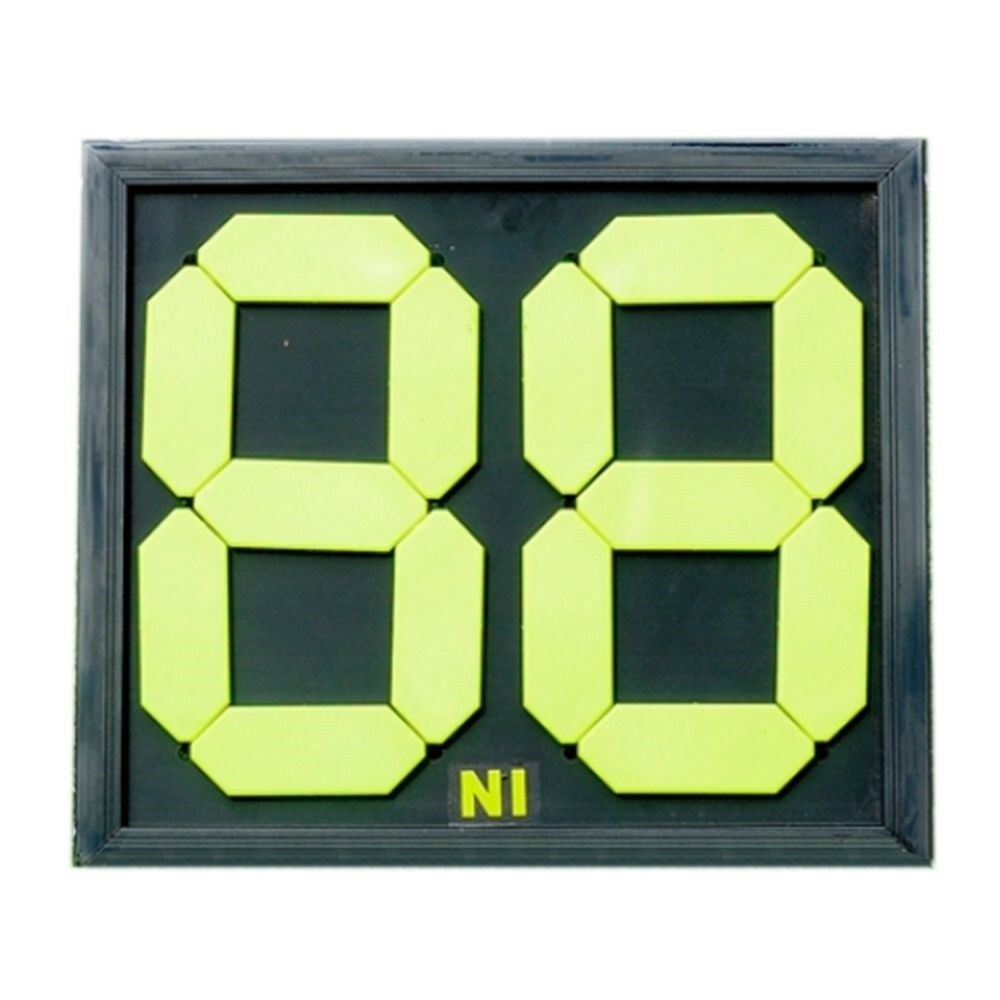 Soccer Football Substitution Card Double Side Display  2-digits  green