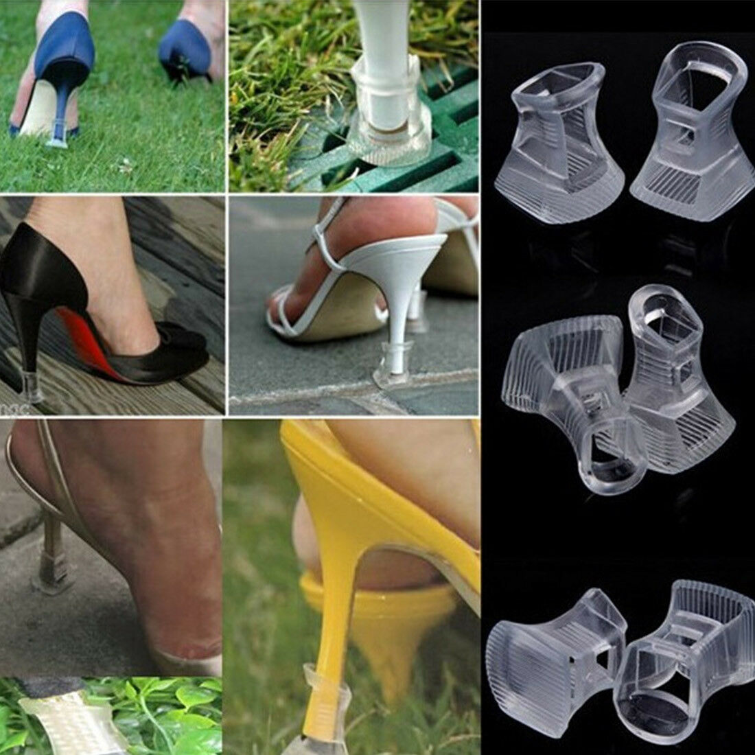 10PC High-heeled Shoes Protector Cover Substitute Shoe Nail Heel Cover