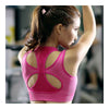 Breathable Letters Bra Shockproof Wireless Fitness Yoga Sports   red