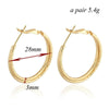 18K Gold Platinum Galvanized Earrings   rose golden