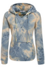 Women Gradient Tie Dye Color Fleece Hoodie Sweatshirt Jumper Top Outwear Jacket
