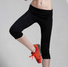 Women Yoga Running Elastic Sport Pants Leggings Fitness Trouser Capri Trousers