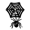 Kid Room Living Room Creative Modern Wall Clock Spider Mirror Silent black