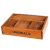 Mini Wood Table Storage Box Comestics Succulent Plant