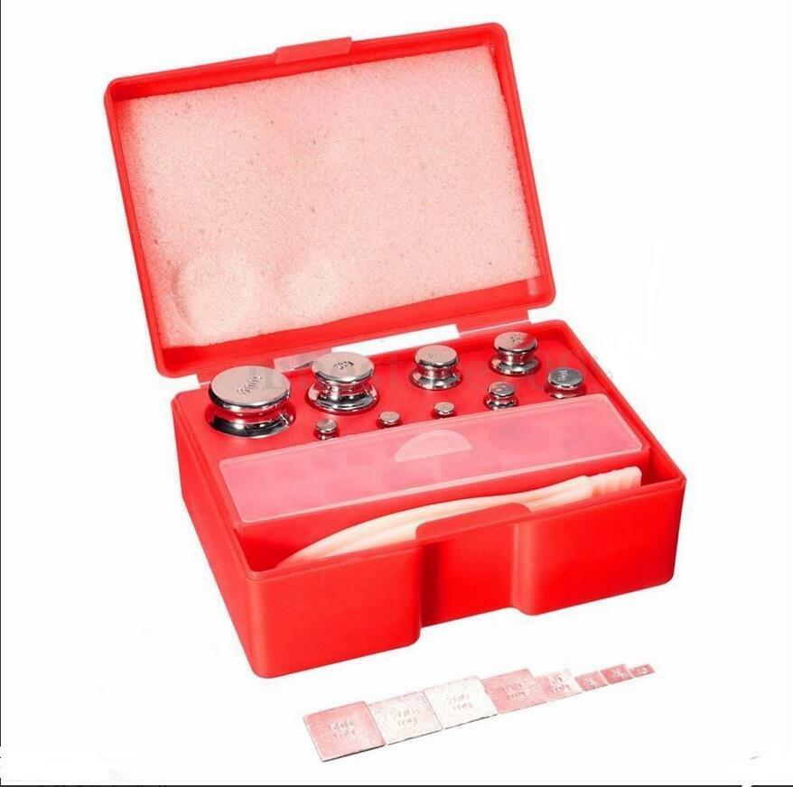 17pcs 211.1g 10mg-100g Set Gramos Precisión Calibrado Peso Peso Digital