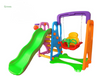 Kids Swing and Slide Basketball Activity Center