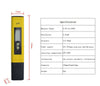 Portable Numérique Atc Eau Qualité Testeur Ph avec 0-14 Ph Mesure Range