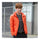 Light Thin Short Down Coat Man Hooded Fashionable   orange