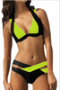 Women Bikini Swimsuit Summer  bandage Style Color patched pattern various color