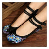 Small White Shoes Old Beijing Cloth Embroidered Shoes   black