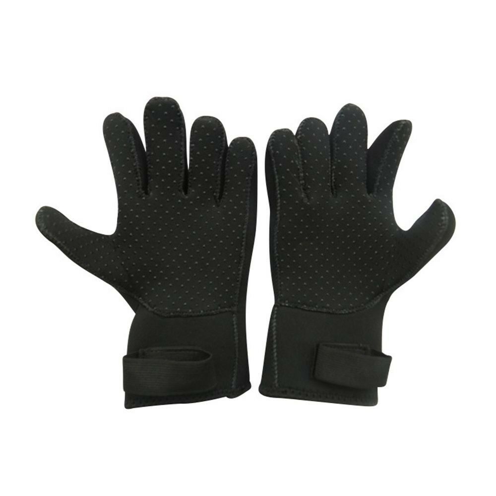 1 Pair Adult Diving Surfing Gloves Neoprene Skid-Proof Scuba  Black