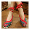 Vieux Beijing Brodé Chiffon Chaussures à la Mode Vert