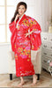 Vintage Rétro de Luxe Japonais Vêtement Kimono Costume Cosplay Yukata Robe Rouge
