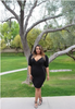 Plus Size Sexy Black Plunge Wrap Side Zip Casual Party Dress