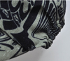 Retro Floral Dark Blue Linen Woven Baggy Harem  Yoga Dancing Trousers Pants