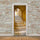 Door StickeNew 3D DIY PVC Waterproof  Door Wall Mural European Stones Step qd016