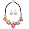 Vintage Flower Fashionable Necklace  Exaggerated Necklace
