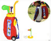 10pcs Children Kids Indoor Plastic Mini Golf Toy Set With Carrying Bag