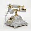 Antik Stil Zifferblatt Knopf Telefon Französischer Altmodische Kopfhörer