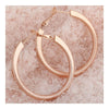 18K Gold Platinum Galvanized Earrings  rose golden