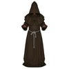 Halloween Cosplay Middle Ages Monk Wizard Christian brown S