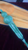 Chinoises Traditionnel Calebasse Flûte Bouteille Soie Hulusi Imitative Jade Cyan