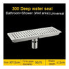 Selected 3 types 30X11CM 304 stainless steel rectangular floor drain MELISSA