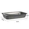 Horno Plato Antiadherente Hornear Tool Rectangular Profundo Tamaño Mediano