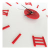 Roman Digit Acrylic Wall Clock Decoration    red acrylic