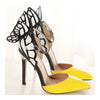 Dreamlike Butterfly Wings High Heel Stiletto Sandals Cocktail Party Club Event