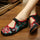 Vintage Chinese Embroidered Floral Shoes Women Ballerina Mary Jane Flat Ballet C
