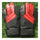 Child Teenager Goalkeeper Gloves Roll Finger   red black   5