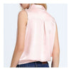 Fashionable Shawl Collar Shirt   pink