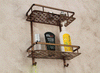 Antique Salle de Bain Accessoires Comestics Bain Produits Double Tablettes