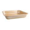 Horno Plato Antiadherente para Hornear Tool Cuadrado Dorado 21.3x21.3x3.7cm (