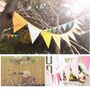 Cotton Cloth Hang Stripe Pennant Birthday Party Decoration Children Party Venue