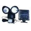 22 LED Adjustable Dual Solar Powered Garage Motion Sensor Security Flood Light
