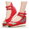 Sport Alt Peking Stoff Bestickt Schuhe Chinesische Rote