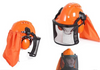 Tronçonneuse Casque de Sécurité avec Maille Visière et Casque Antibruit